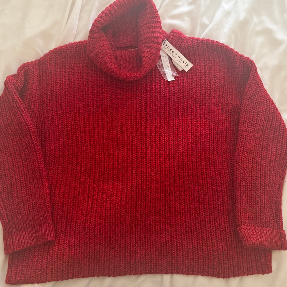 NWT Alice + Olivia detachable turtleneck, sweater
